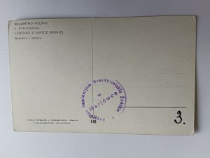 POCZTÓWKA MALARSTWO POLSKIE STACHIEWICZ LEGENDA O MATCE BOSKIEJ DZIEWICA Z KWIATU