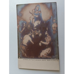 CARTE POSTALE REPRÉSENTANT LA MÈRE DE DIEU AVEC SON ENFANT, AVANT-GUERRE