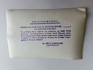 OBRÁZEK CIHLOVÉHO KRAKOVA, NOVÁ HUTA, STAVBA KOSTELA, KNĚZ JÓZEF GORZELANY