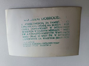 OBRÁZEK CIHLOVÉHO KRAKOVA, NOVÁ HUTA, STAVBA KOSTELA, KNĚZ JÓZEF GORZELANY