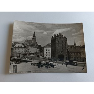 POCZTÓWKA PRL OLSZTYN WYSOKA BRAMA, RATUSZ