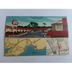 POCZTÓWKA STANY ZJEDNOCZONE, USA, MONTEREY, CALIFORNIA, EL CASTELL MOTEL