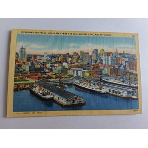 CARTE POSTALE ÉTATS-UNIS, USA, SAN FRANCISCO, BERKELEY, OAKLAND BAY BRIDGE, SHIP