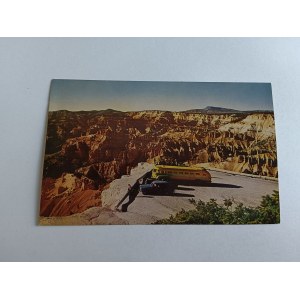 CARTE POSTALE ÉTATS-UNIS, USA, UTAH, CEDAR BREAKS NATIONAL MONUMENT, VOITURE, BUS