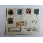 ENVELOPE AUGUST KALZ, STAMP, STAMP KOWNO 1916