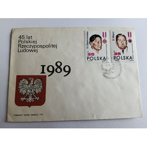 ENVELOPPE 45 ANS DE PRL, TIMBRE GĄSIOROWSKA MAZUR