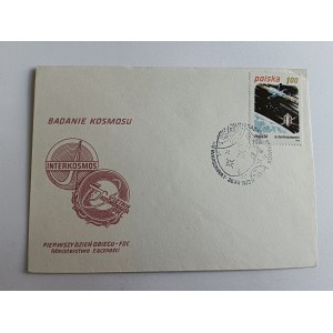 KOPERTA KOSMOS, BADANIE KOSMOSU, INTERKOSMOS, ZNACZEK HERMASZEWSKI, LOTNIK, KOSMONAUTA