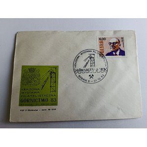 ENVELOPE MINING, FISHERMAN, STAMP