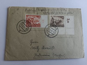 ENVELOPE POZNAŃ POSEN, STAMP STAMP, 1943