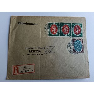 KOPERTA GOSSNITZ, HERBERT BLANK LEIPZIG, ZNACZEK