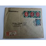 ENVELOPE GOSSNITZ, HERBERT BLANK LEIPZIG, STAMP