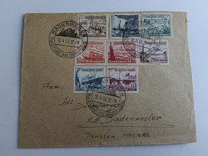 ENVELOPE BADENWEILER, STAMP, STAMP 1938