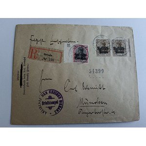 KOPERTA SIERADZ, ZNACZEK, STEMPEL
