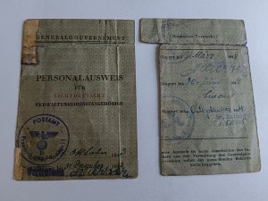 PRŮKAZ TOTOŽNOSTI GENERAL GOUVERNEMENT 1943, GENERALGOUVERNEMENT, SVASTIKA, MYŠLENKA
