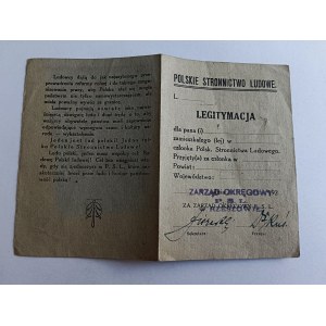 LEGITIMACJA POLSKIE STRONNICTWO LUDOWE RZESZÓW