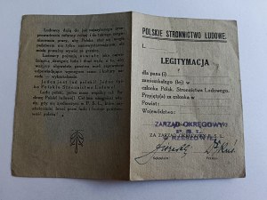 LEGITIMACJA POLSKIE STRONNICTWO LUDOWE RZESZOW