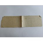 KWIT ZAPŁATY ZA STUDIA LWÓW 1931, WYDZIAŁ MAT-PRZYRODNICZY