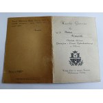 GUEST CARD OLKUSZ CELEBRATION OF 40TH ANNIVERSARY OF MIDDLE AND HIGH SCHOOL 1957