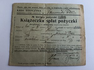 JAWORNIK POLSKI, BROŽURA O SPLÁCENÍ PŮJČKY, KASA STEFCZYKA, 1934