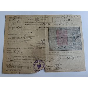 JAROSŁAW, PRZEMYŚL, WYKAZ UBEZPIECZENIA BUDOWLI, PIECZĄTKA, 1923 R