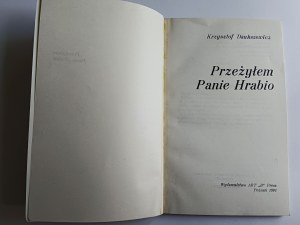 KRZYSZTOF DAUKSZEWICZ, PRZEŻYŁEM PANIE HRABIO, POZNAN 1991
