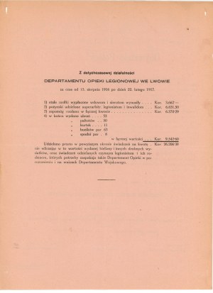 Announcement, request for donation to Legionaries. Lviv 1917 (359)
