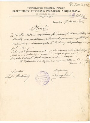 Society of Participants in the January Uprising of 1863. magazine, Lviv 1915 (350)
