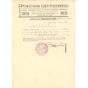 Cennik monografii Powstania Listopadowego 1831-1931, Lwów (356)