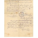 II RP, Dowództwo 38. P.P. Strzelców Lwowskich. Poświadczenie, 1920 (351)