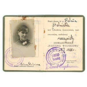 Legitymacja, Stowarzyszenie ,,Rodzina Wojskowa, Troki 1938 (301)