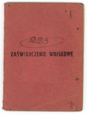 Military certificate, Vilnius 1929 (302)