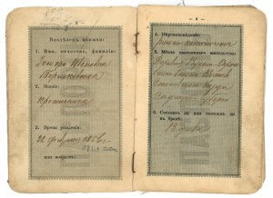 Passport, Kosów pow. włoszczowski, 1904 (316)