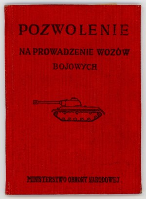 Permit to operate combat vehicles, 1960 (923)