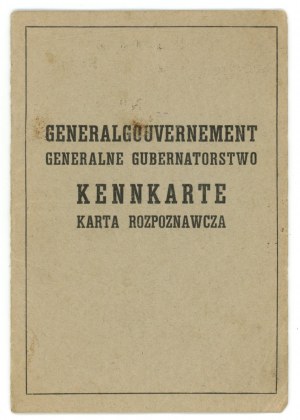 Kenkarte, General Government, Radom 1943 (117)