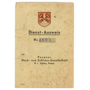 Dienst - Ausweis, dowód pracy, Poznań 1942 (129)