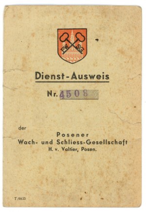 Dienst - Ausweis, proof of work, Poznań 1942 (129)