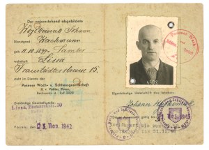 Dienst - Ausweis, proof of work, Poznań 1942 (129)
