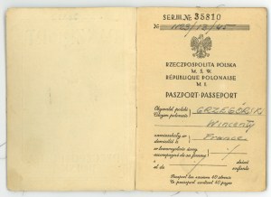 Polish passport to soldier, Paris 1945 (130)