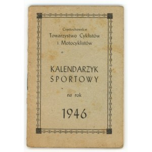 Towarzystwo Cyklistów i Motocyklistów. Kalendarzyk sportowy, Częstochowa, 1946 (183)