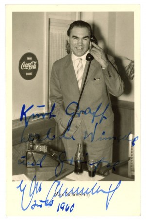 Max Schmeling - Autographed postcard (186)