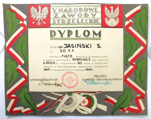 Diploma - National Shooting Competition, M. S. Wojsk. Lviv, 1933 (224)
