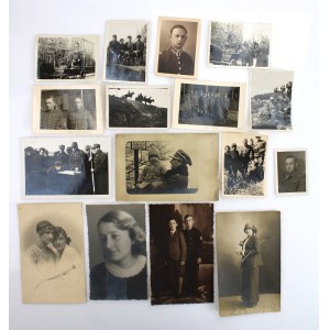 II RP, 8 PAL, Płock. Zestaw fotografii po oficerze, 56 szt. (227)
