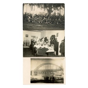 II RP, zestaw fotografii żołnierza z Łodzi, 3 szt. (405)