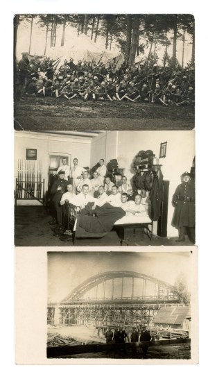 II RP, set of photographs of a soldier from Lodz, 3 pcs. (405)