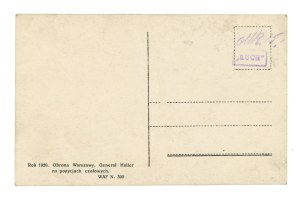 Warsaw - Defense of Warsaw. Gen. J. Haller, 1920. (426)