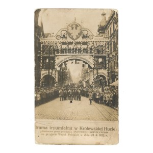 Chorzów - Brama triumfalna w Królewskiej Hucie, 1922r. (440)