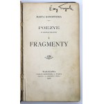 Konopnicka M. - ,,Poezye i fragmenty (243)