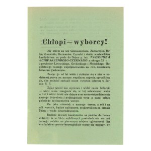 II RP, ulotka - Wybory do sejmu, okręg lwowski (372)