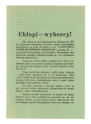 II RP, leaflet - Sejm elections, Lviv district (372)