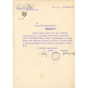 Klub Sportowy Vis Lwów. Pismo z 1929r. (374)